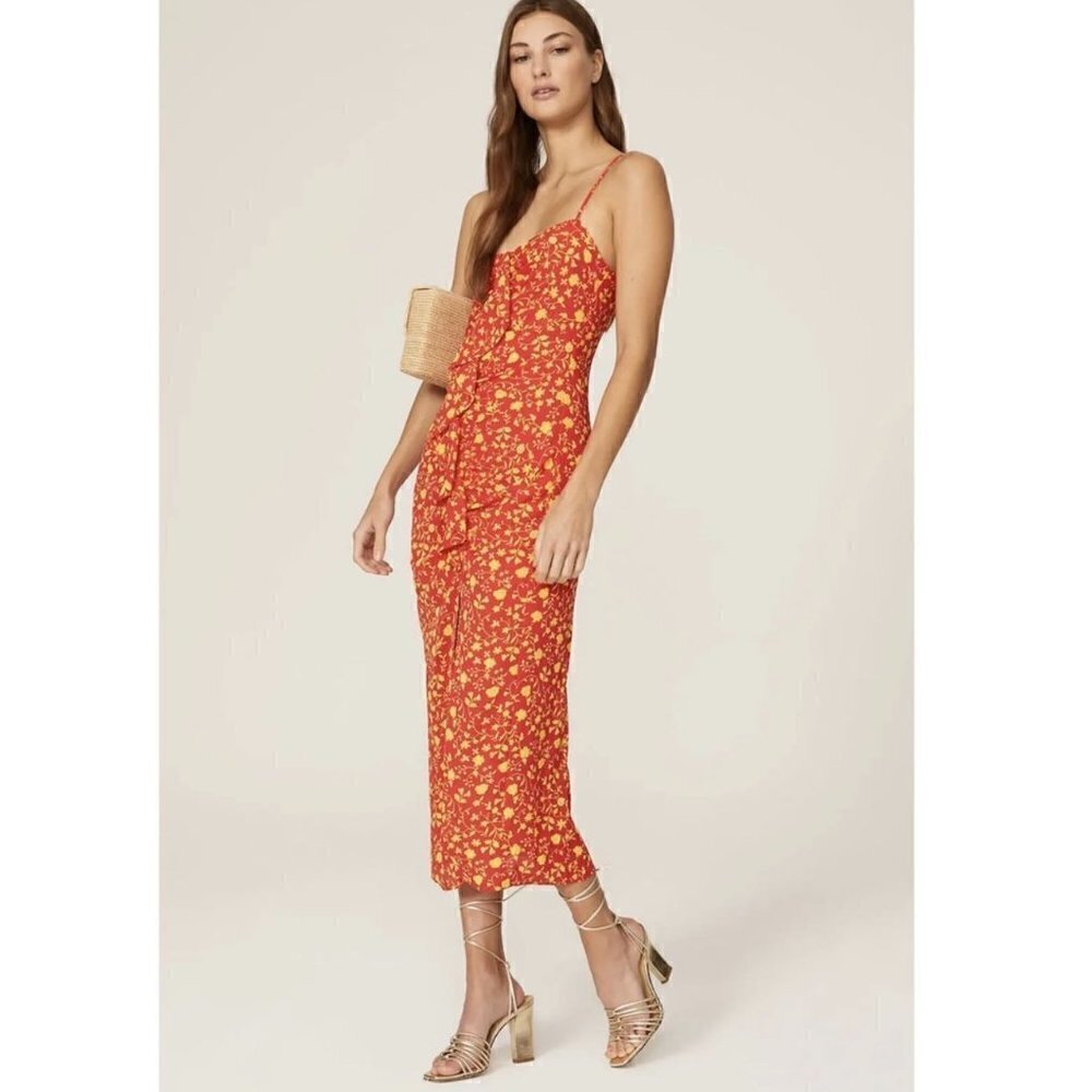 Likely Red Floral Maxi Dress - Size 6